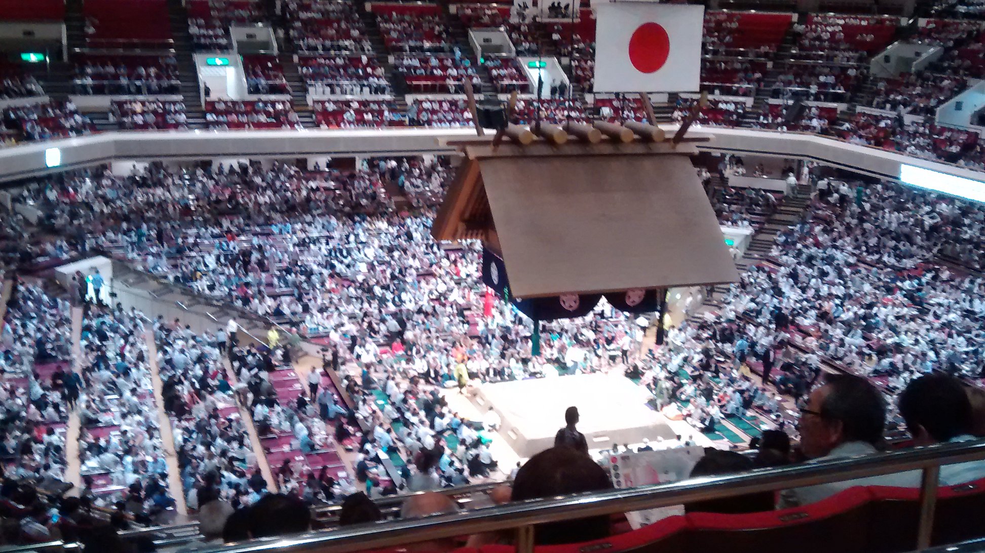 Tournoi de sumo au Kokugikan Sumo Hall, Tokyo, Japon